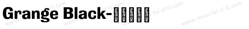 Grange Black字体转换